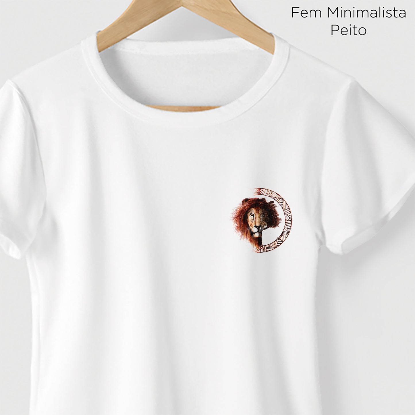 Camiseta Amazônia LEÃO LOGO – BRANCO - cód 2209