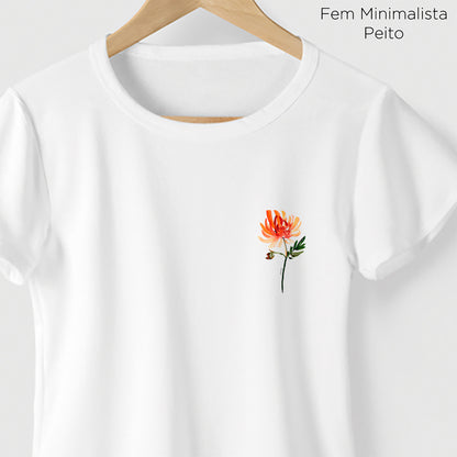 Camiseta Amazônia FLOR AQUARELA – BRANCO - cód 2213