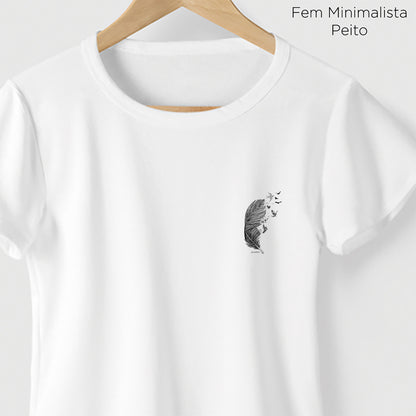 Camiseta Amazônia PÁSSAROS PENAS – BRANCO - cód 2218