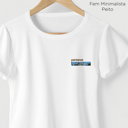 Camiseta Amazônia BIOMA PANTANAL - BRANCO - cód 2229
