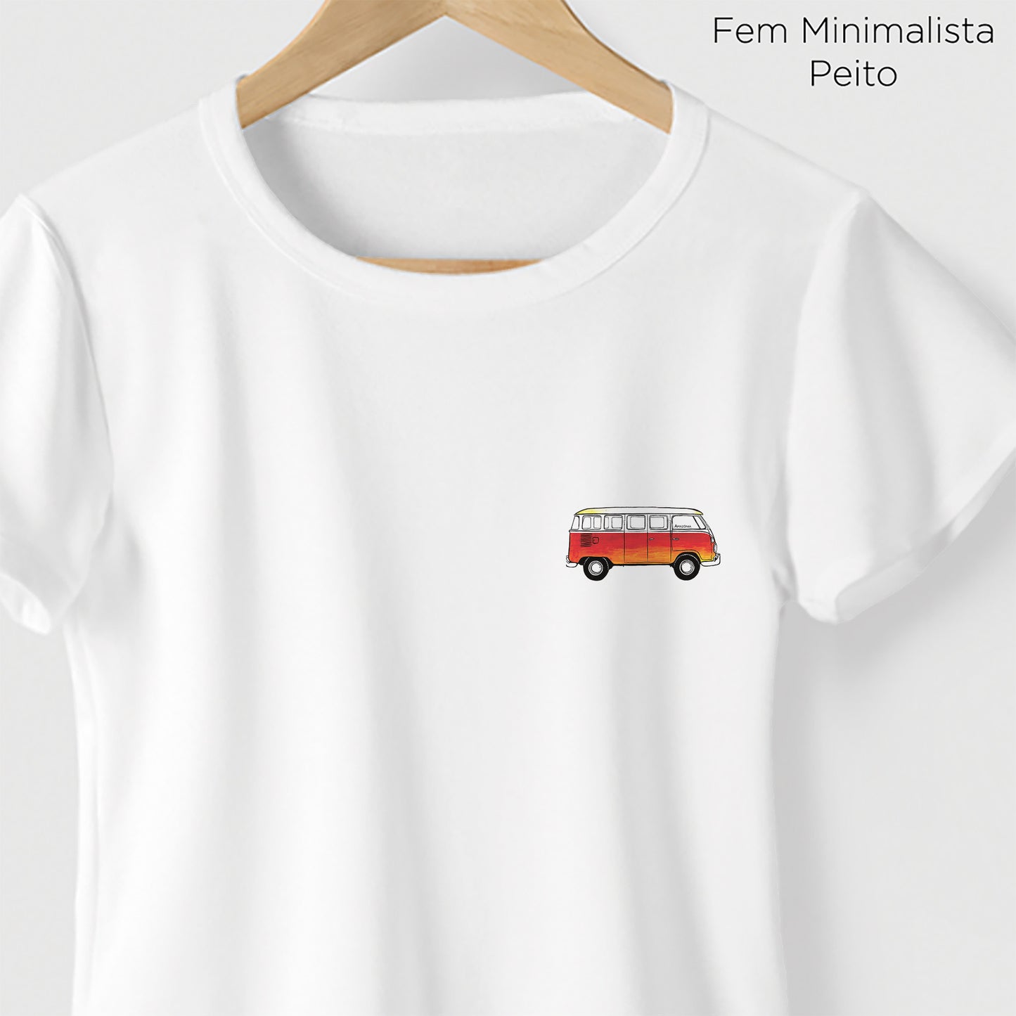 Camiseta Amazônia KOMBI - BRANCO - cód 2239