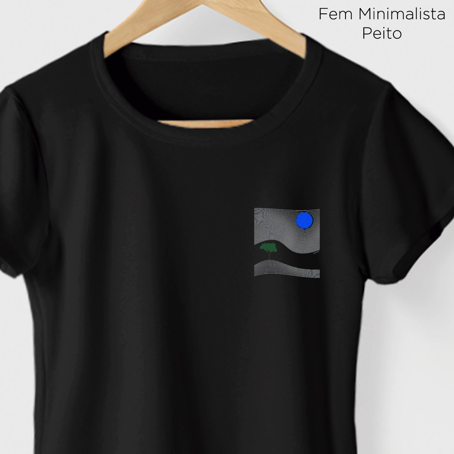 Camiseta Amazônia ÁRVORE DO TEMPO - PRETO - cód 2260