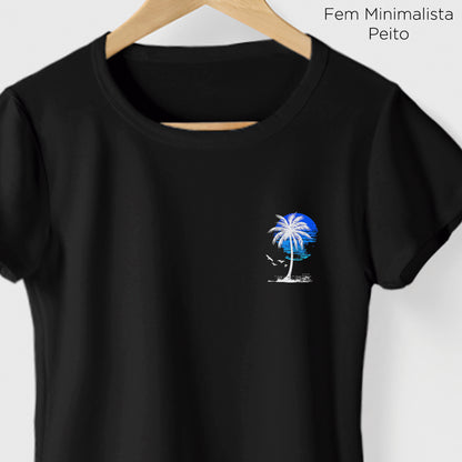 Camiseta Amazônia PAISAGEM COQUEIRO - PRETO - cód 2274