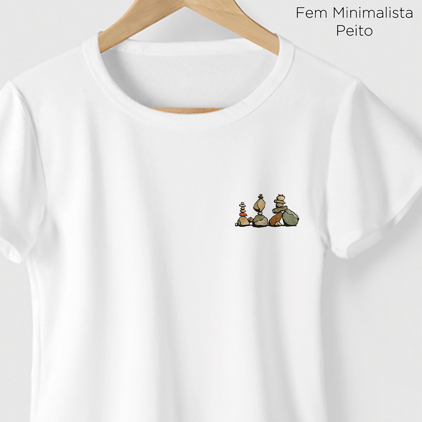 Camiseta Amazônia EQUILÍBRIO - BRANCO - cód 2278