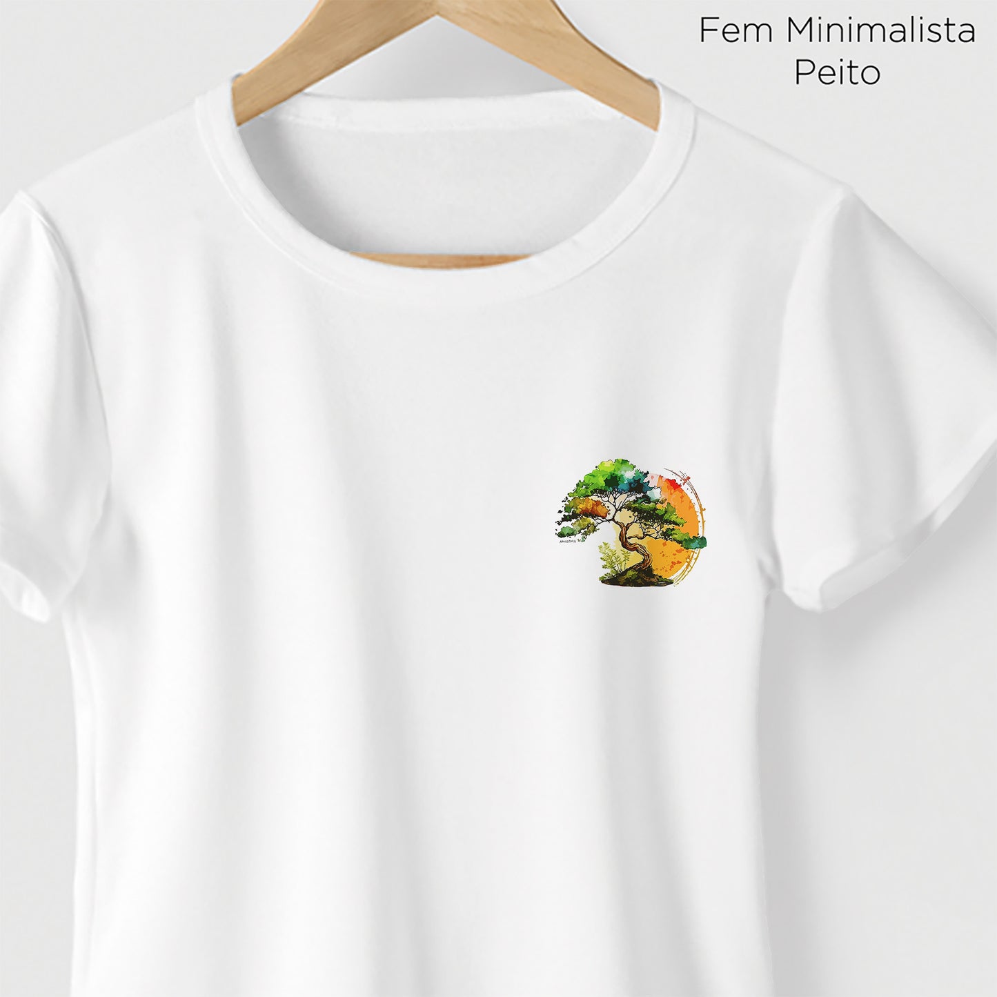 Camiseta Amazônia BONSAI - BRANCO - cód 2294