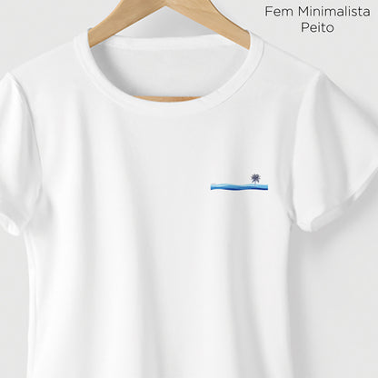 Camiseta Amazônia MAR COQUEIRO - BRANCO - cód 2297