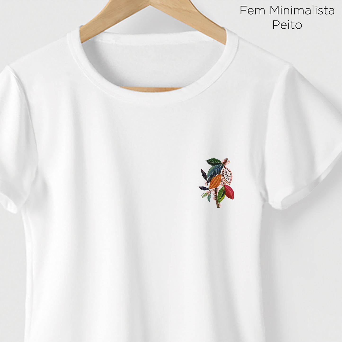 Camiseta Amazônia CACAU - BRANCO - cód 2353