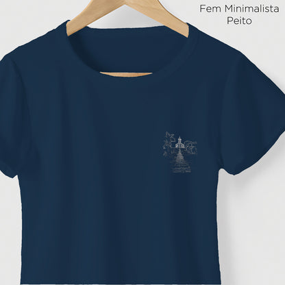 Camiseta Amazônia IGREJA DO SERRO - AZUL ESCURO - cód 2354