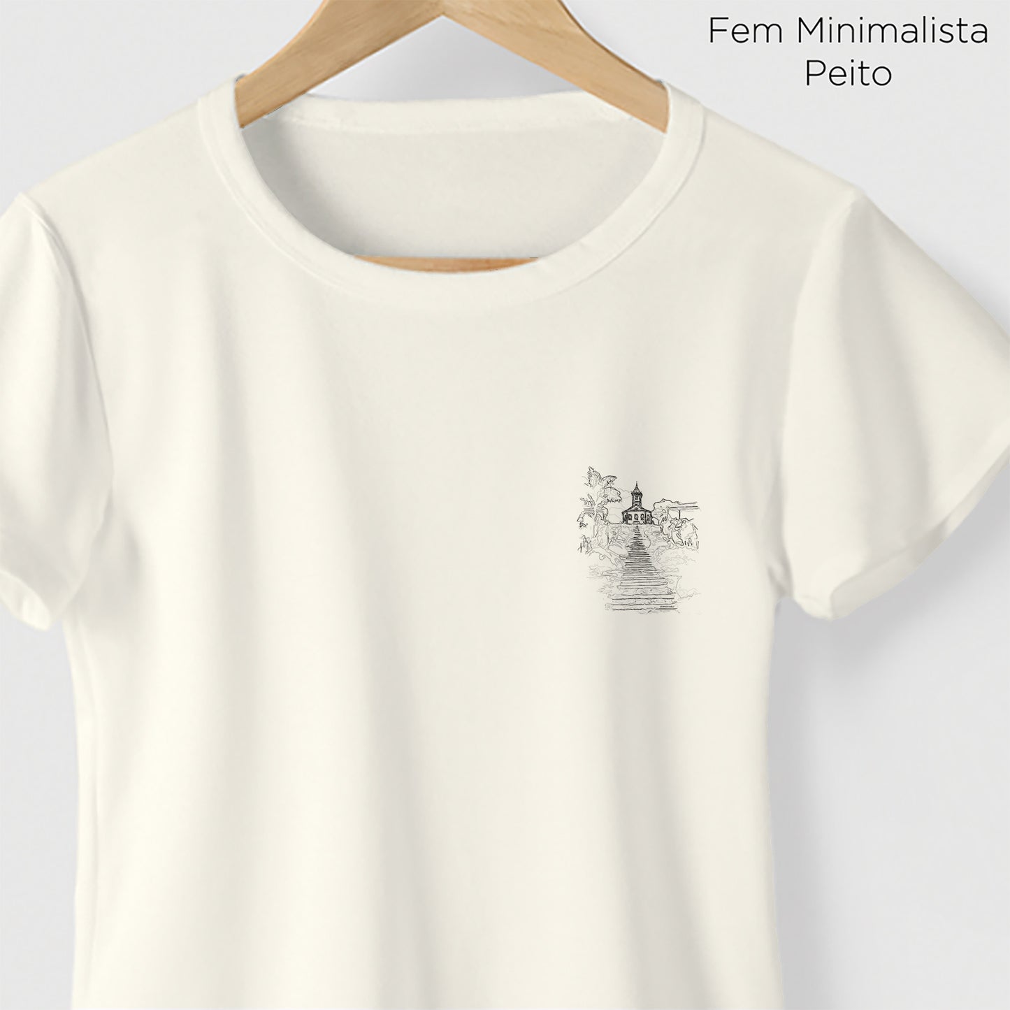 Camiseta Amazônia IGREJA DO SERRO - OFF WHITE - cód 2354