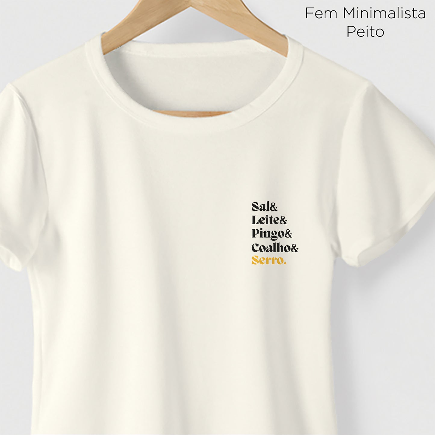 Camiseta Amazônia SERRO DO QUEIJO - OFF WHITE - cód 2355