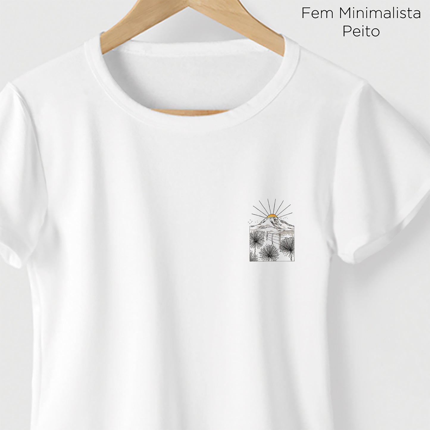 Camiseta Amazônia PICO DO ITAMBÉ - BRANCO - cód 2356