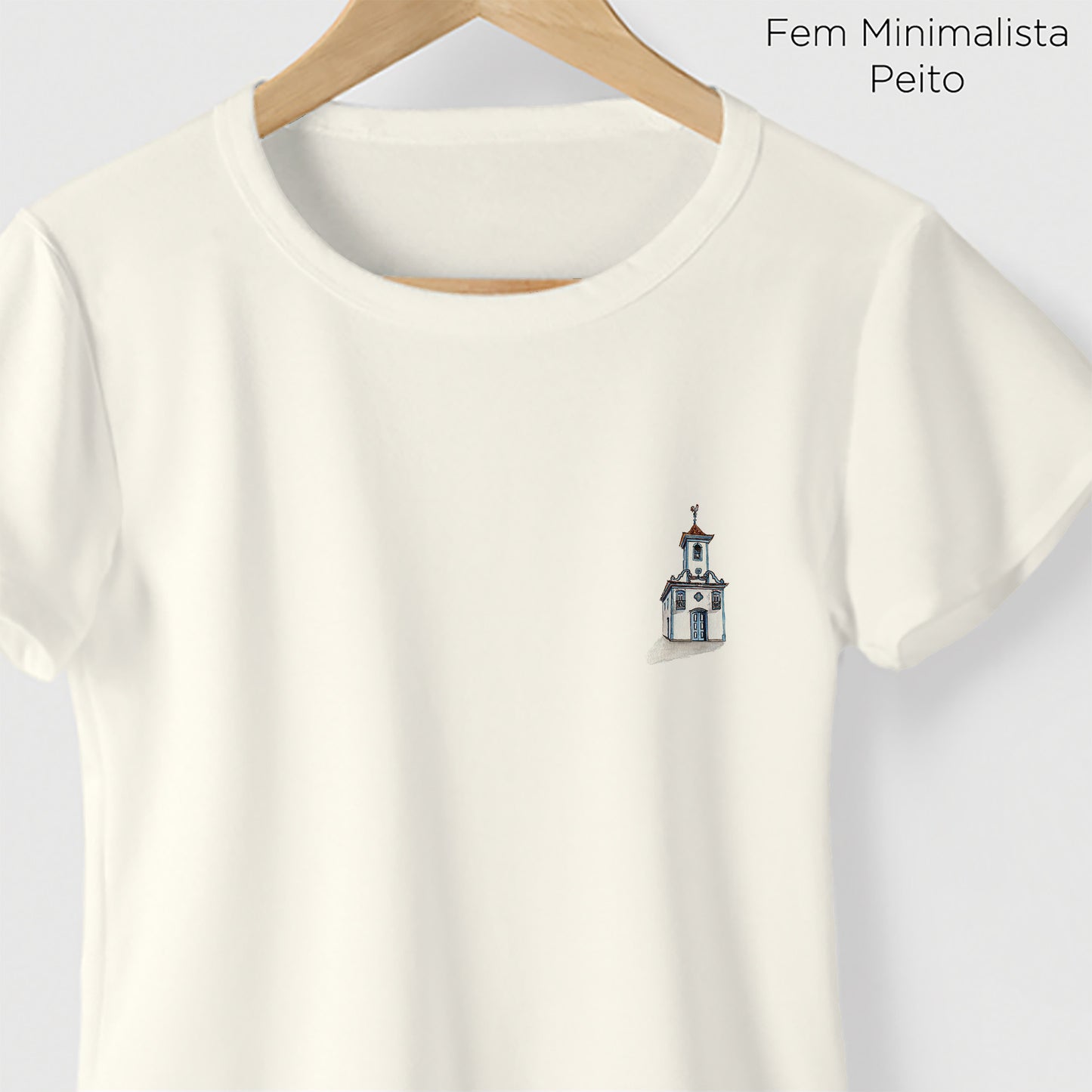 Camiseta Amazônia IGREJA DIAMANTINA - OFF WHITE - cód 2358