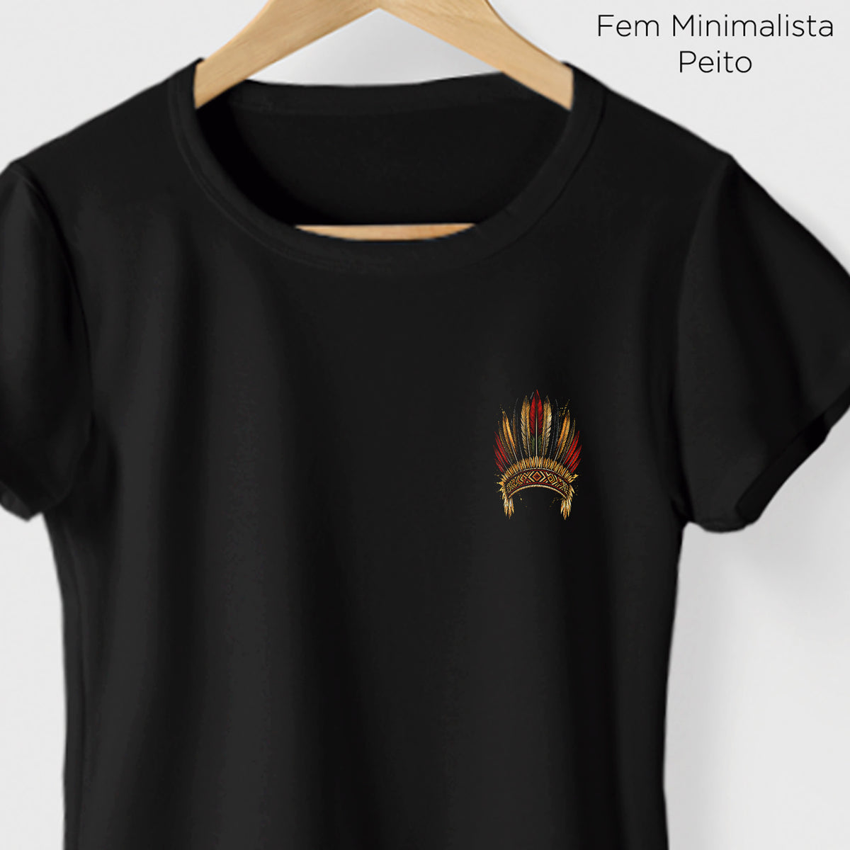Camiseta Amazônia COCAR BRASILEIRO - PRETO - cód 2431
