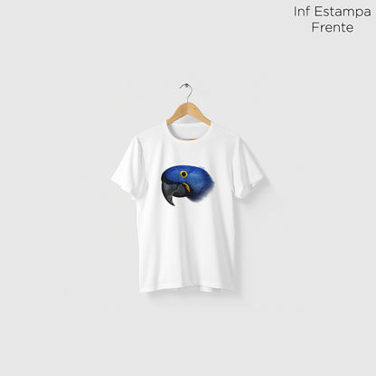 Camiseta Amazônia ARARA AZUL - BRANCO - cód 0198