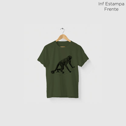 Camiseta Amazônia CAPARAÓ - MURIQUI - VERDE ESCURO - cód 10007