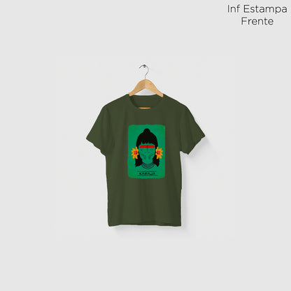 Camiseta Amazônia ORIGENS KARAJÁ - VERDE ESCURO - cód 10577