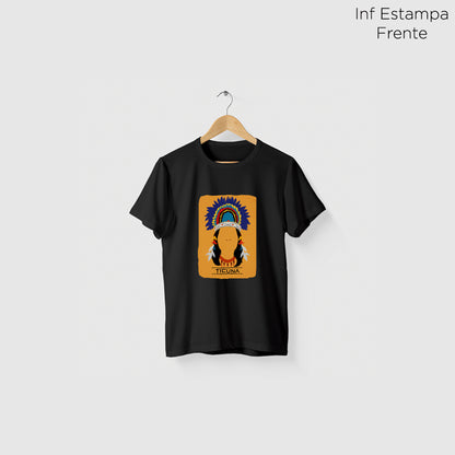 Camiseta Amazônia ORIGENS TICUNA - PRETO - cód 10580