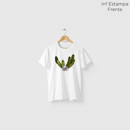 Camiseta Amazônia ISC CACTO - BRANCO - cód 2119