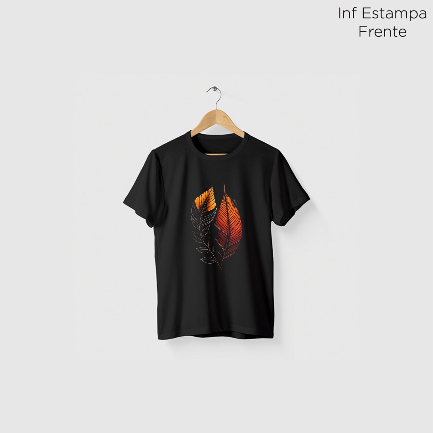 Camiseta Amazônia BIOFOLHA - PRETO - cód 2120
