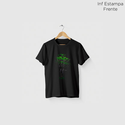 Camiseta Amazônia NOITE ÁRVORE - PRETO - cód 2121
