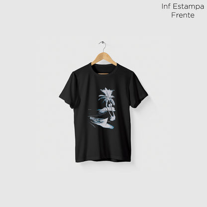 Camiseta Amazônia PRAIA DESERTA - PRETO - cód 2124