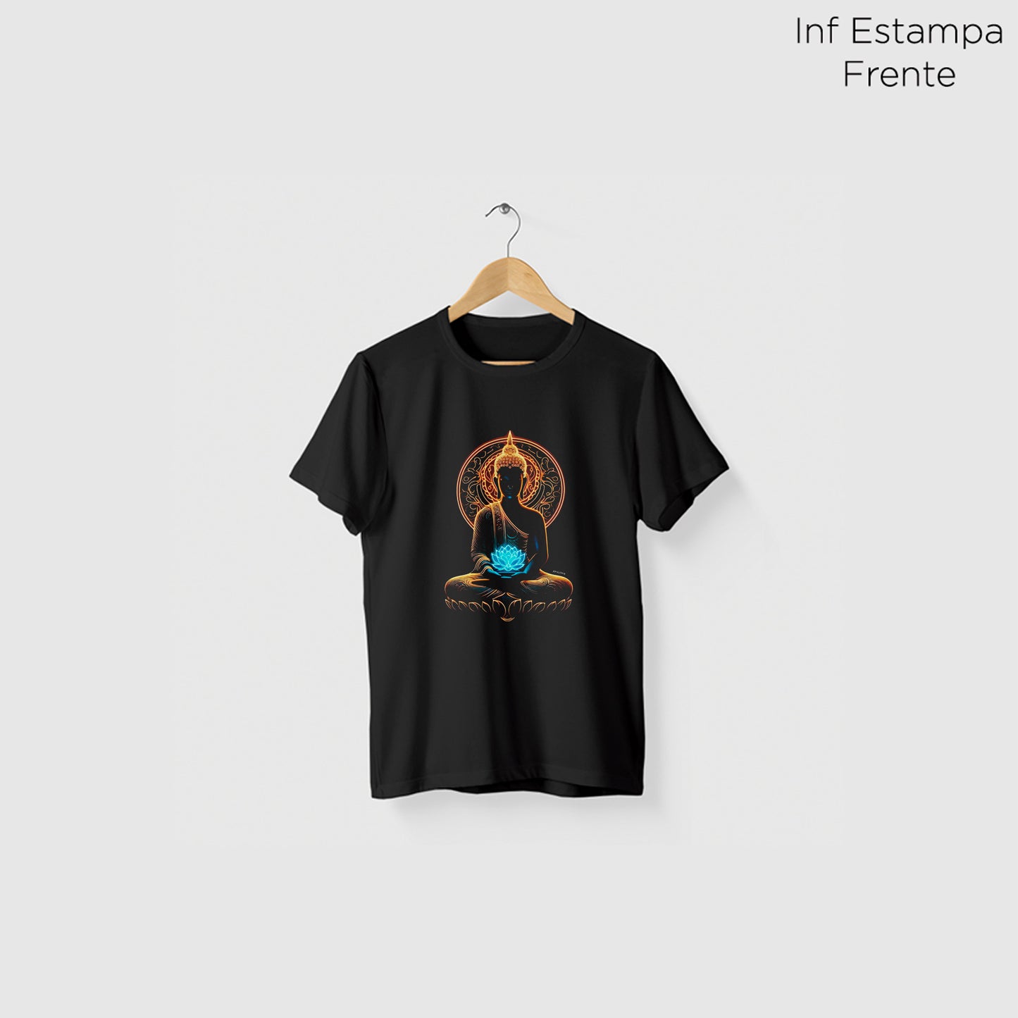 Camiseta Amazônia BUDA ENERGIA - PRETO - cód 2133
