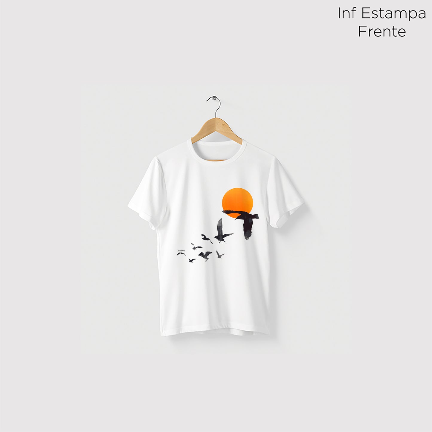 Camiseta Amazônia REVOADA - BRANCO - cód 2134