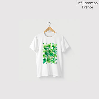 Camiseta Amazônia FLORAL - BRANCO - cód 2136