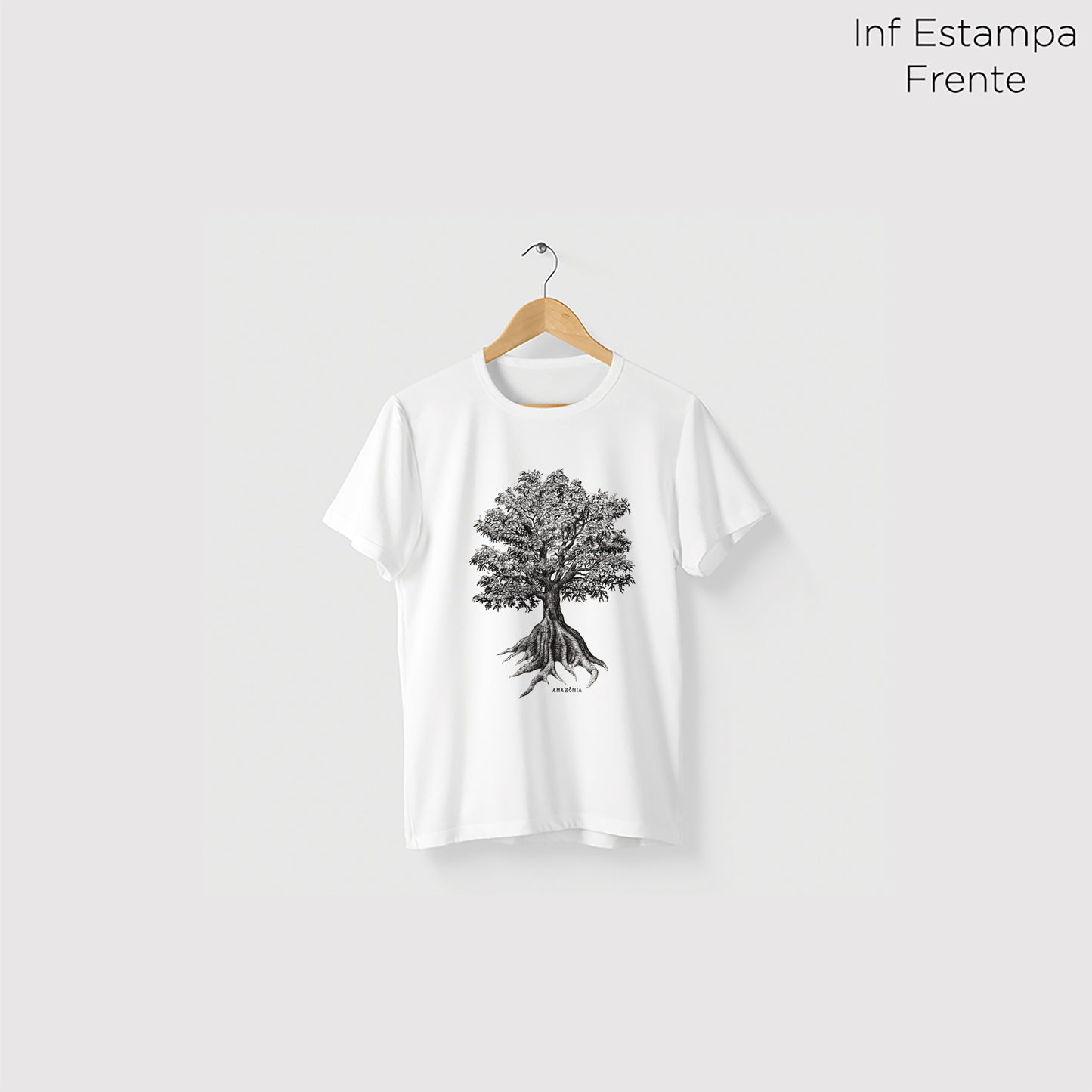Camiseta Amazônia SUMAÚMA - BRANCO - cód 2139