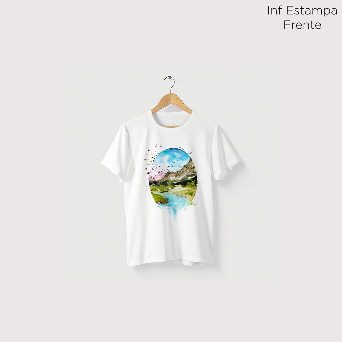 Camiseta Amazônia LAPINHA DA SERRA - BRANCO - cód 2141