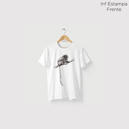 Camiseta Amazônia MICO LEÃO - BRANCO - cód 2146
