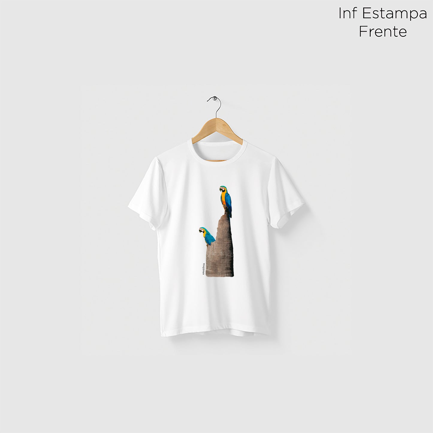 Camiseta Amazônia TRONCO ARARA - BRANCO - cód 2147