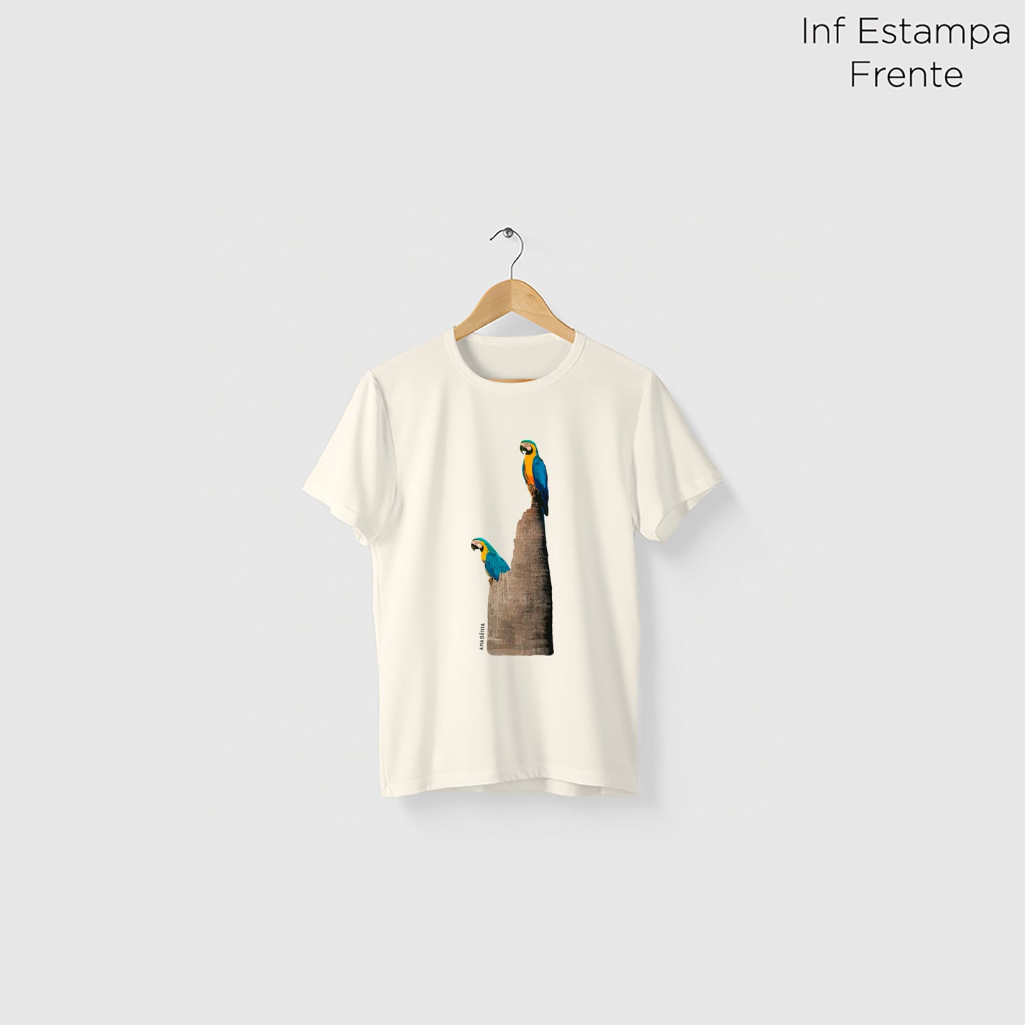 Camiseta Amazônia TRONCO ARARA - OFF WHITE - cód 2147