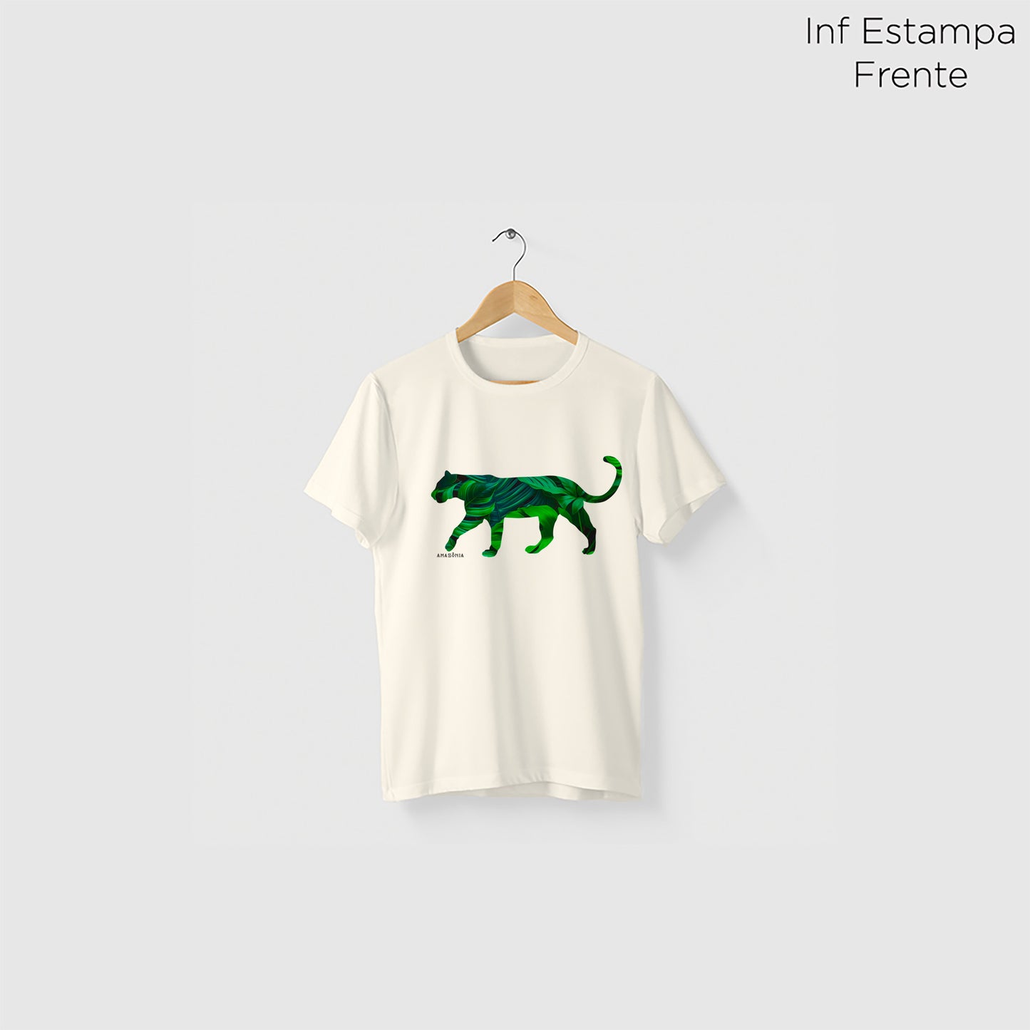 Camiseta Amazônia FAUNA FLORA - OFF WHITE - cód 2150