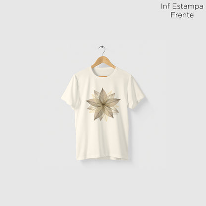 Camiseta Amazônia ARTE FOLHA - OFF WHITE - cód 2151
