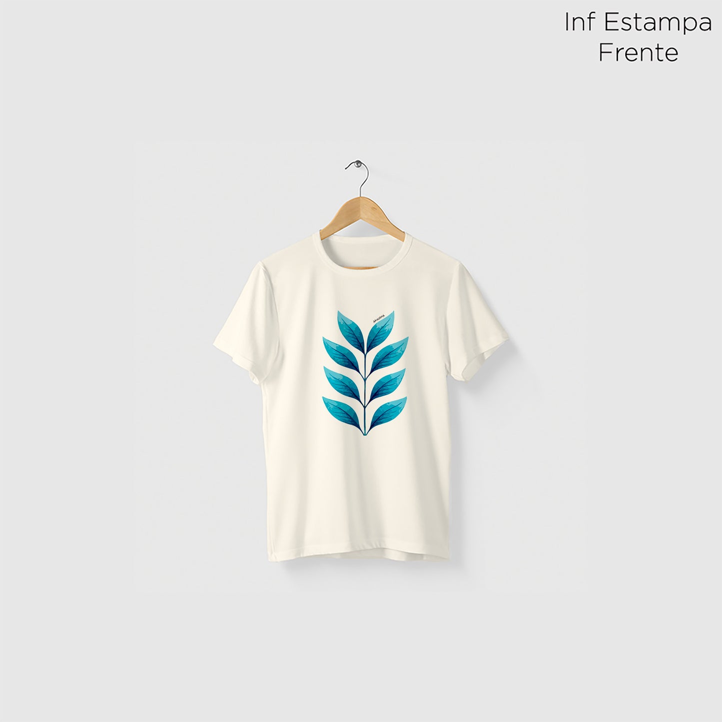 Camiseta Amazônia BIOFOLHAS – OFF WHITE - cód 2154