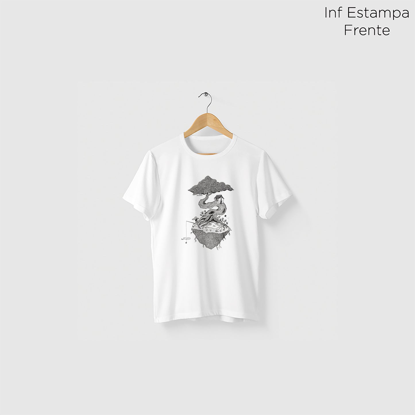 Camiseta Amazônia SONHOS À LINHA - BRANCO - cód 2155