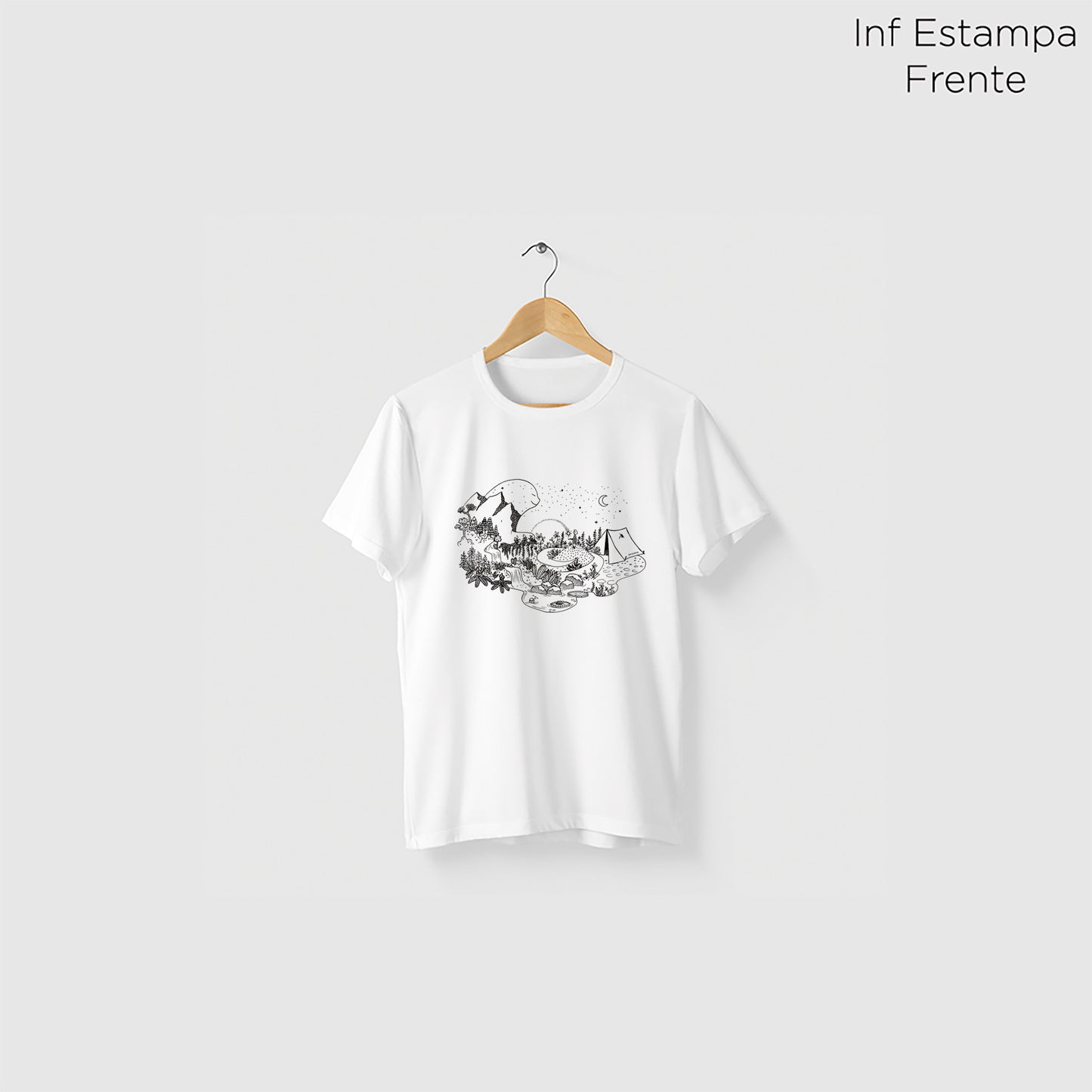 Camiseta Amazônia GUARDIÃO DA FLORESTA - BRANCO - cód 2157