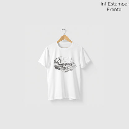 Camiseta Amazônia GUARDIÃO DA FLORESTA - BRANCO - cód 2157