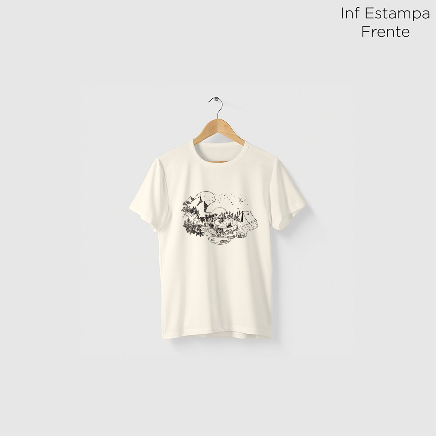 Camiseta Amazônia GUARDIÃO DA FLORESTA - OFF WHITE - cód 2157