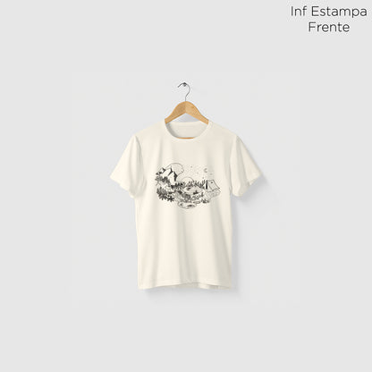 Camiseta Amazônia GUARDIÃO DA FLORESTA - OFF WHITE - cód 2157