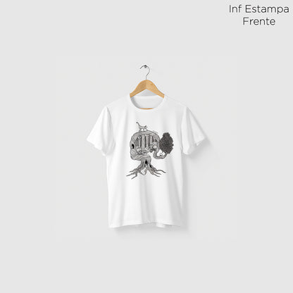 Camiseta Amazônia UMA ÁRVORE MIL VIDAS - BRANCO - cód 2158