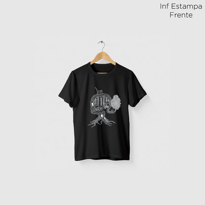 Camiseta Amazônia UMA ÁRVORE MIL VIDAS - PRETO - cód 2158