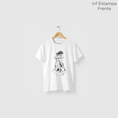 Camiseta Amazônia CASINHA NAS ALTURAS - BRANCO - cód 2159