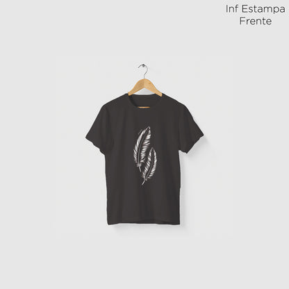 Camiseta Amazônia PENAS VOAR – CINZA - cód 2173