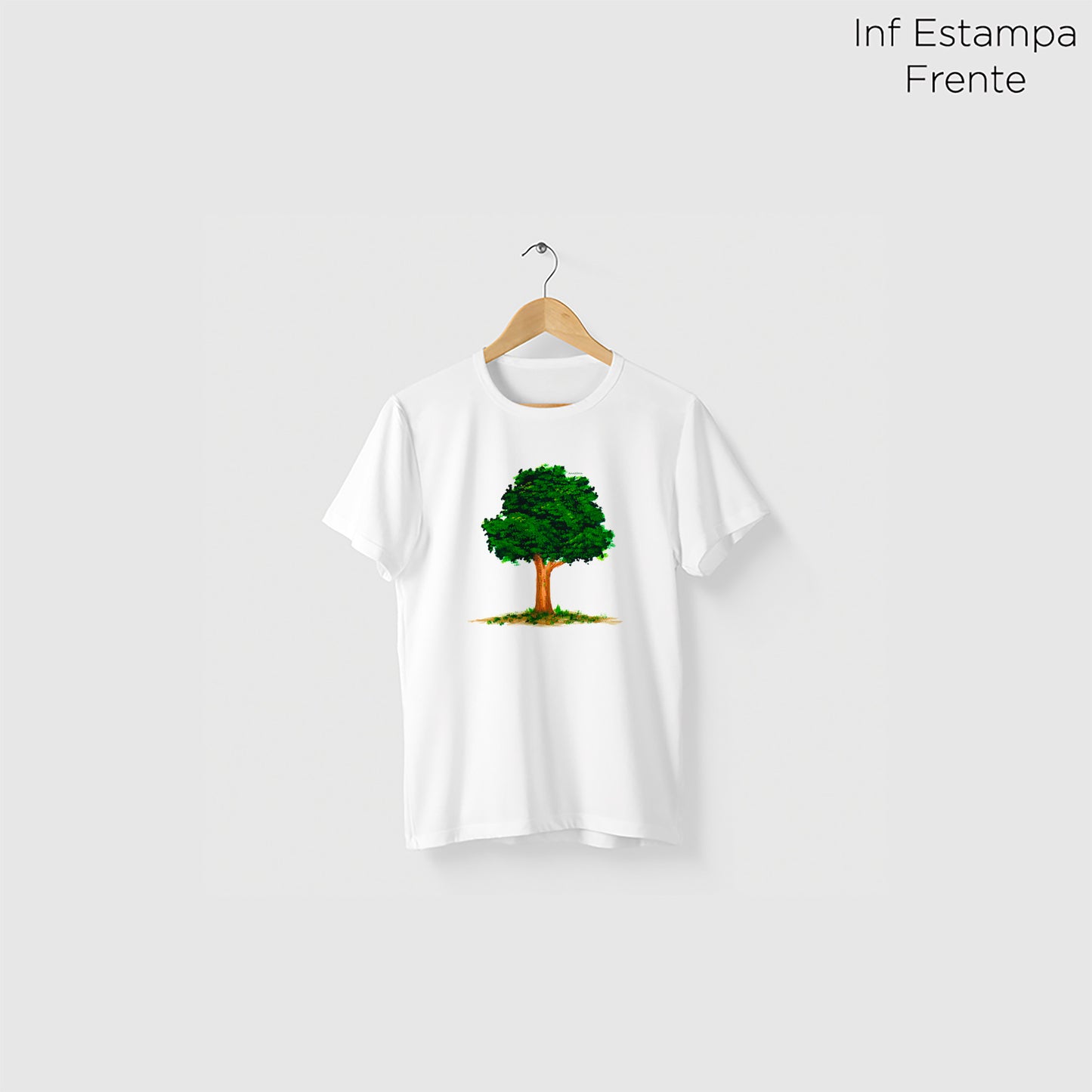 Camiseta Amazônia AQUARELA LOGO – BRANCO - cód 2195