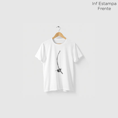 Camiseta Amazônia BERIMBAU - BRANCO - cód 2199
