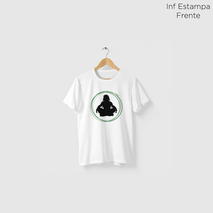 Camiseta Amazônia MEDITAÇÃO - BRANCO - cód 2204