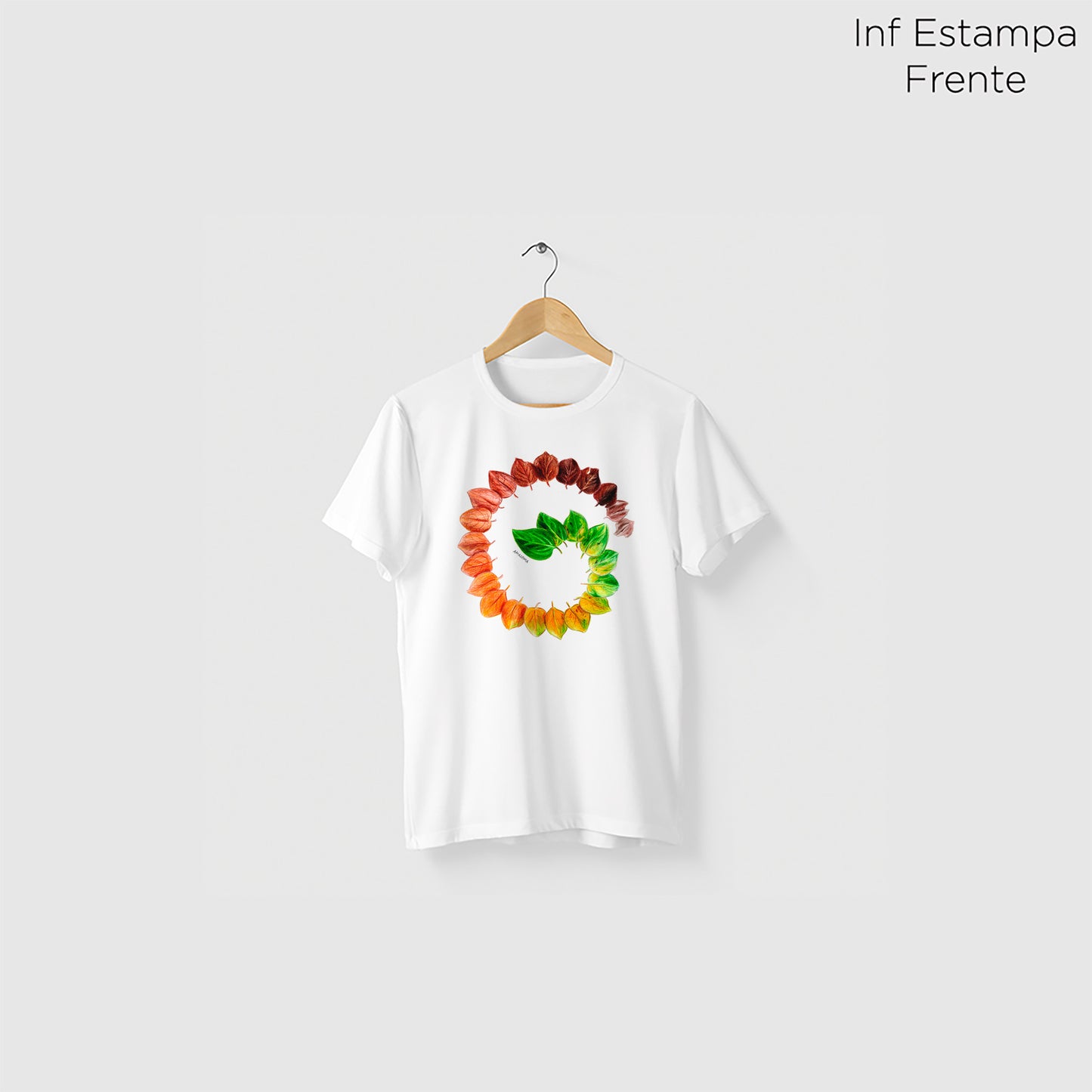 Camiseta Amazônia ESTAÇŌES FOLHAS – BRANCO - cód 2205