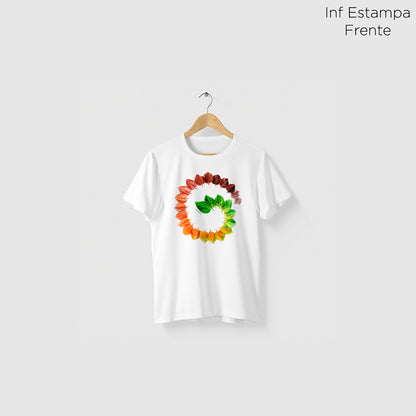 Camiseta Amazônia ESTAÇŌES FOLHAS – BRANCO - cód 2205